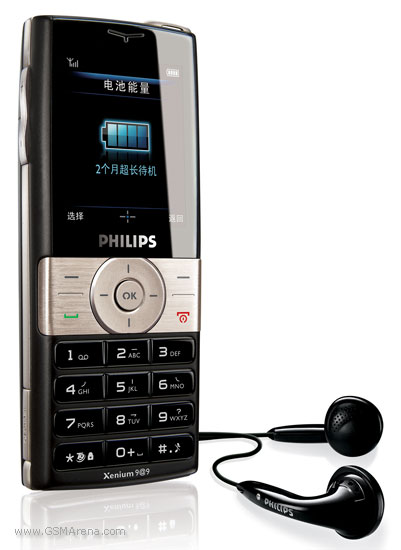 Philips Xenium 9@9k handset, Announced 2007, November,   2 Cameras, VGA, Bluetooth, USB, GPRS, Edge, WLAN, TFT,  phone
