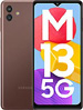 Samsung Galaxy M13 5G handset, Announced 2022, July 14, Android 12, One UI Core 4 Octa-core (2x2.2 GHz Cortex-A76 & 6x2.0 GHz Cortex-A55) Dual Sim, 2 Cameras, 50 MP, Bluetooth, USB, WLAN, NFC, Touch Screen,  phone